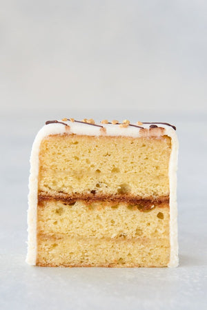 
                  
                    Load image into Gallery viewer, gluten free almond pound cake single slice face
                  
                