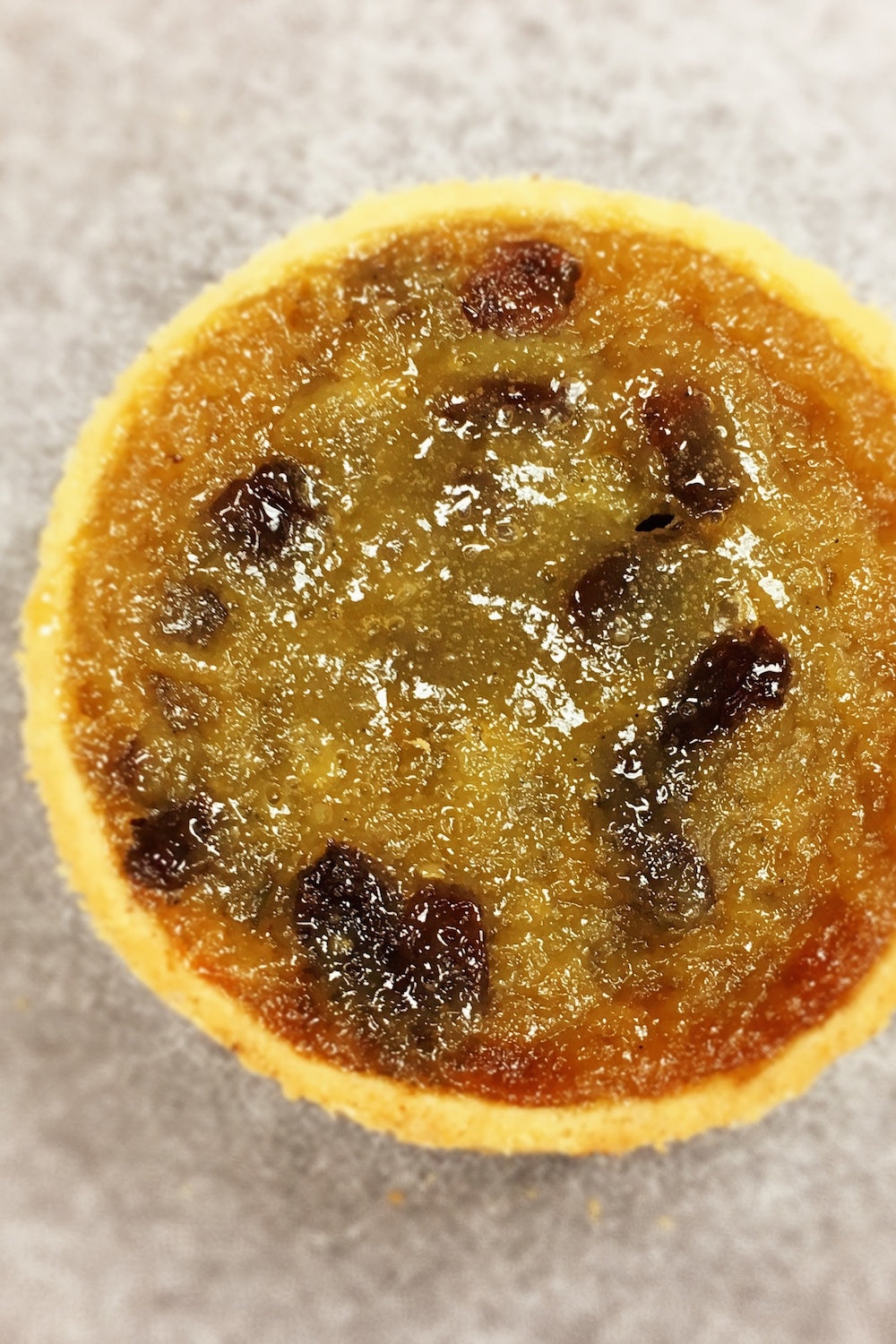 top view gluten free butter tart