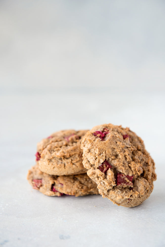 3 gluten free vegan maple strawberry scones