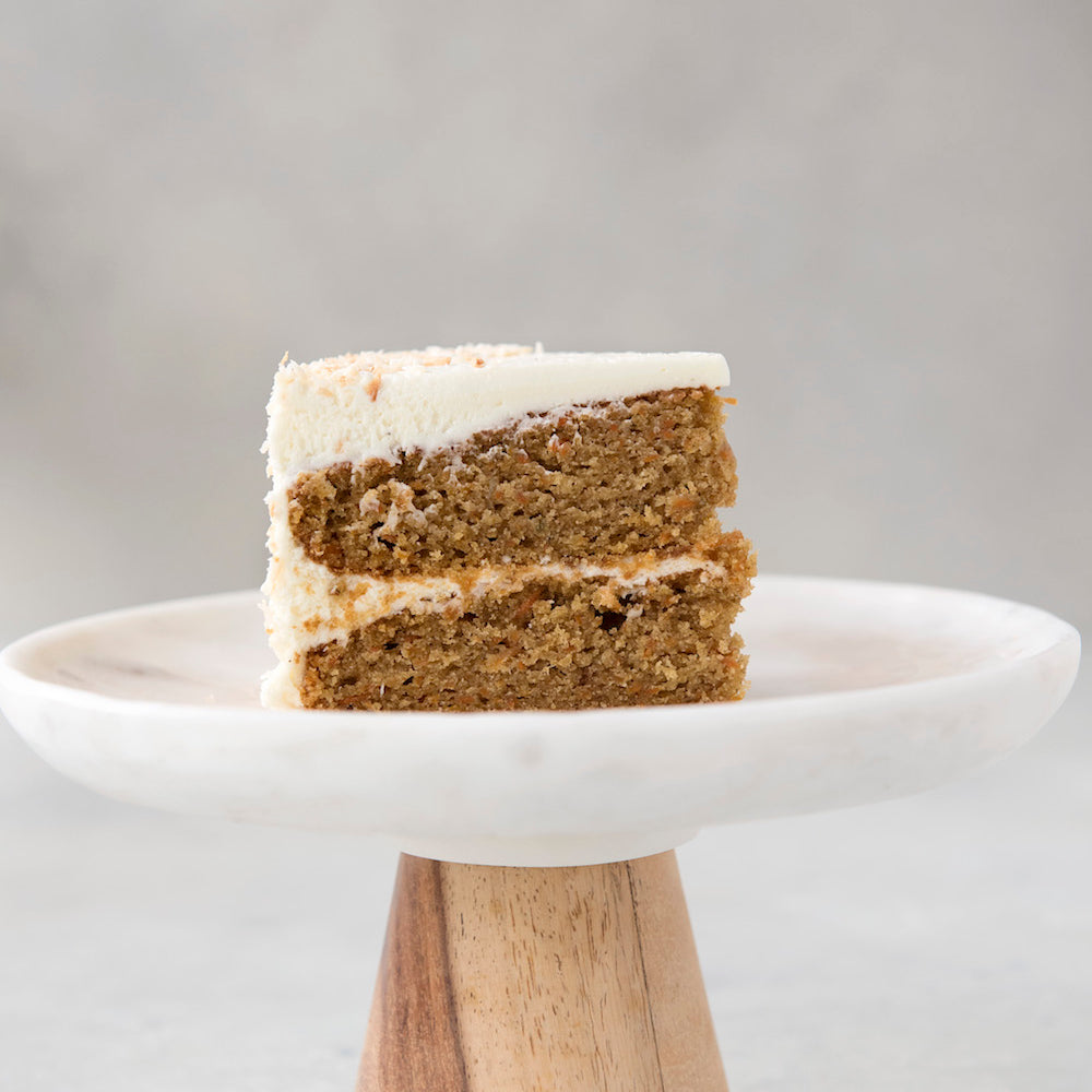 gluten free carrot cake slice