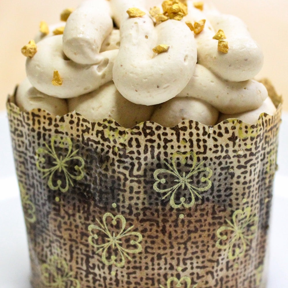 gluten free hazelnut almond cupcake with mocha ganache and hazelnut buttercream 