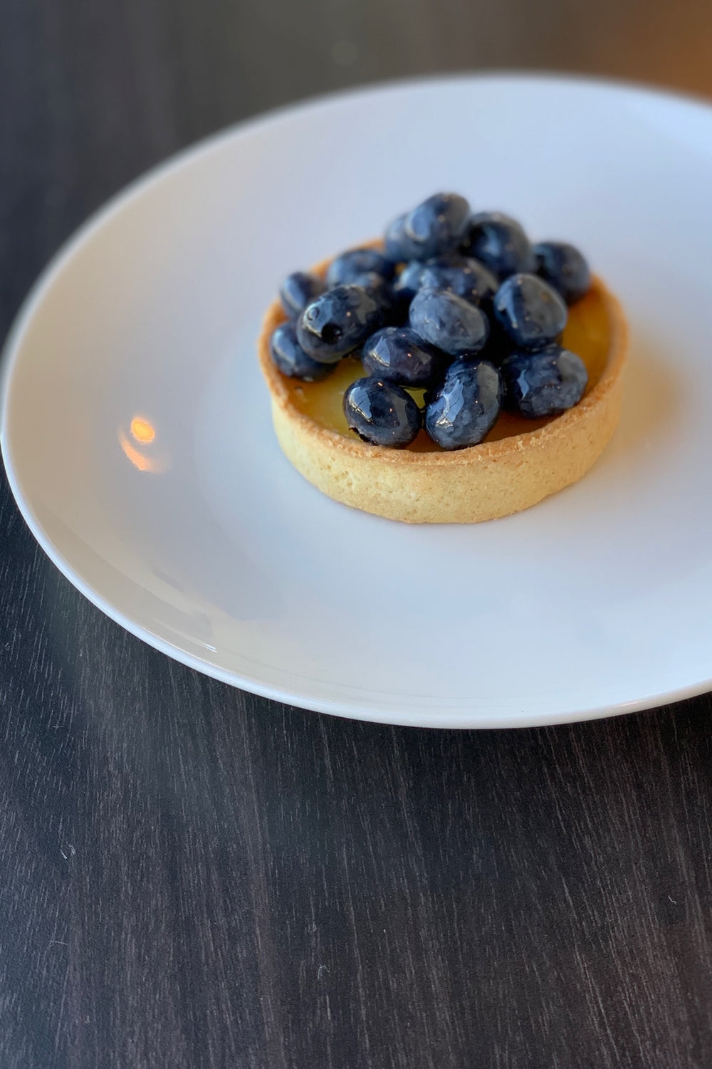 Lemon Lavender Tart with Blueberries